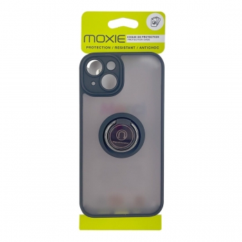 Coque Moxie R-Hold iPhone 15 avec ring holder + contour Noir