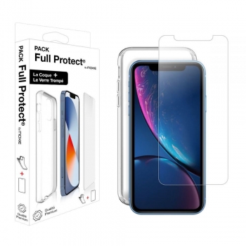 Pack FullProtect Moxie 1 housse TPU transparente + 1 Glass 2.5D pour iPhone XR 6.1"