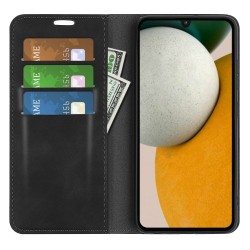 Etui portefeuille fermeture magnetique Xiaomi Redmi Note 14 5G - noir