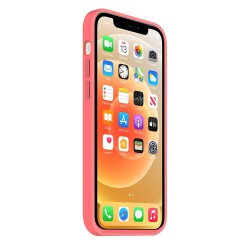 Coque Silicone Moxie BeFluo Fine et Légère pour iPhone 16e, Intérieur Microfibre - rose