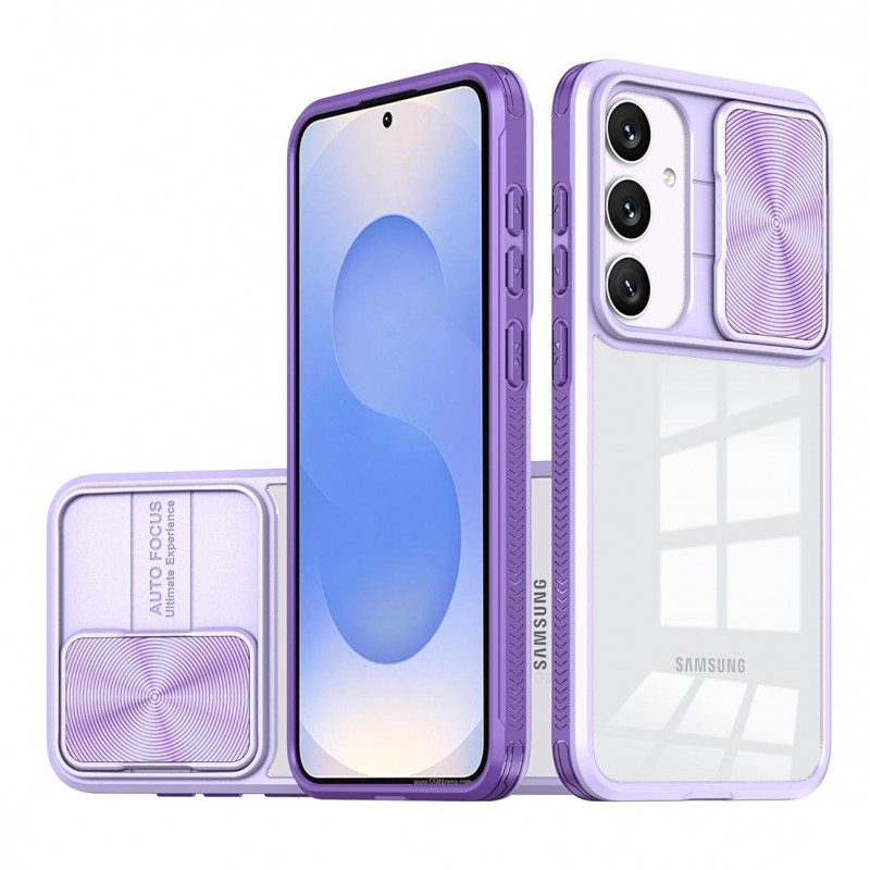 Coque de protection avec protection camera pour galaxy A26 - lilas