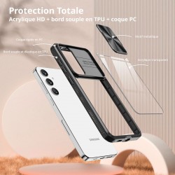 Coque de protection avec protection camera pour galaxy A36/A56 -  Noir