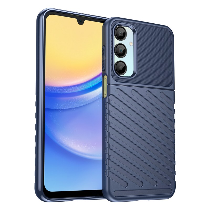 Coque de protection TPU effet texturé Galaxy A36/A56 bleu