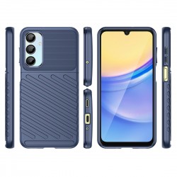Coque de protection TPU effet texturé Galaxy A36/A56 bleu