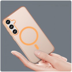 Coque de protection magnetique givré pour Galaxy A36/A56 - Orange