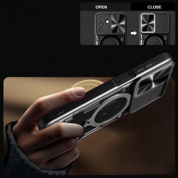 Coque de protection avec ring holder et protection camera pour galaxy a36 /a56 noir