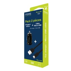 Pack chargeur voiture 1A +... 