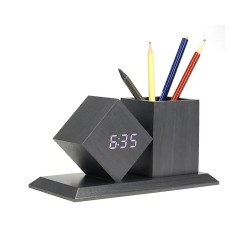 Horloge / pot à crayon en... 