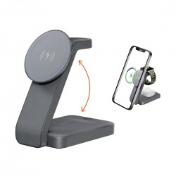 Support magnetique induction Smartphone, Airpods et Apple watch