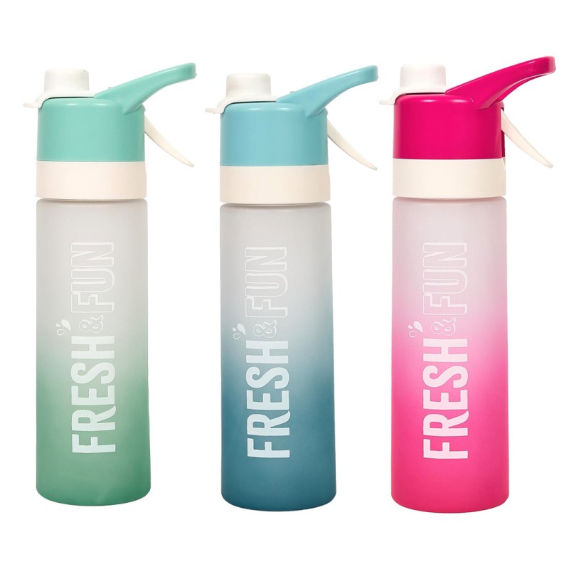 BOUTEILLE BRUMISATEUR 2 EN 1 700ml - 3 couleurs