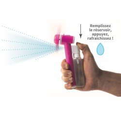 Présentoir de 24 ventilateurs brumisateur portable