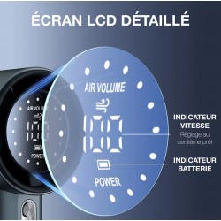 Ventilateur Turbo Fan Batterie 4000 mah couleur Blanc