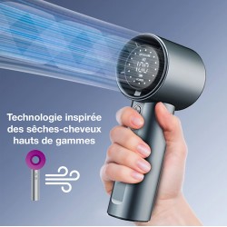 Ventilateur Turbo Fan Batterie 4000 mah couleur Bleu Foncé