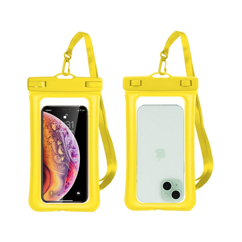 Pochette étanche et flottante pour Smartphone jusqu'à 6.8" - Jaune