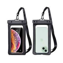 Pochette étanche et flottante pour Smartphone jusqu'à 6.9" - Bleue