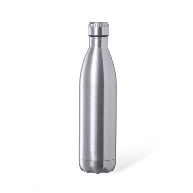Bidon Inox avec bouchon capacité 1 litre + logo OURRY