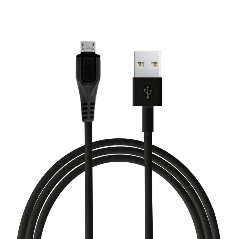 Câble data Universel 2m micro USB Noir - Sans packaging