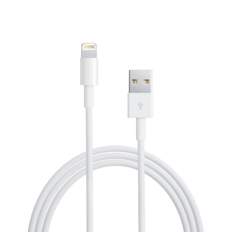 Câble Lightning pour iPhone - 1 mètre - blanc Sans Blister