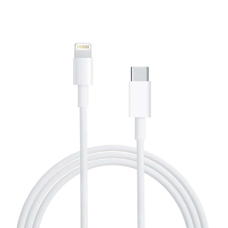Câble Data Type-C vers lightning - 1mètre - Blanc - Sans packaging