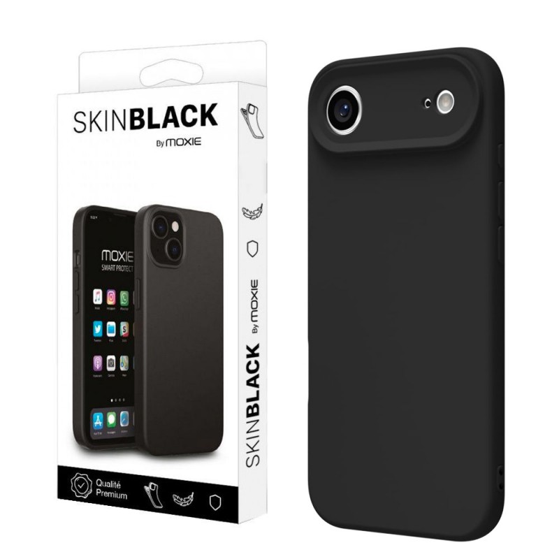 Coque de protection ultra fine noire pour iPhone 17 Air