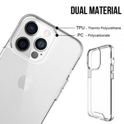 Coque renforcée Moxie transparente en TPU et Polycarbonate pour Apple