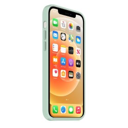 Coque Silicone Moxie BeFluo Fine et Légère pour iPhone 17 Air, Intérieur Microfibre - Menthe