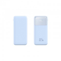 Batterie de secours avec affichage digital capacité 10000 mAh - Bleu clair