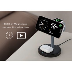 Support de charge Magsafe 3en1 avec ventilation Smartphone