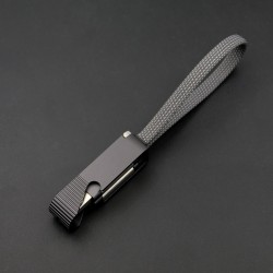 Porte clef ouvre bouteille avec cable data Type-C / lightning - Gris