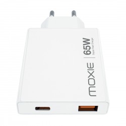 Chargeur ultra Plat 65W double entrée pour Ordi,tablettes,téléphones