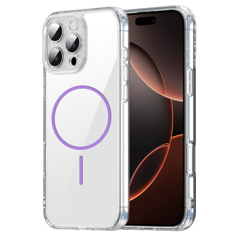 Coque renforcée transparente iphone 14 Pro Max avec magsafe - Violet