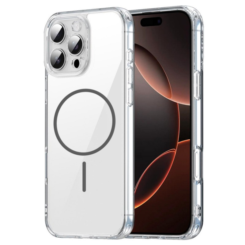 Coque renforcée transparente iPhone 16 Pro avec magsafe - Gris