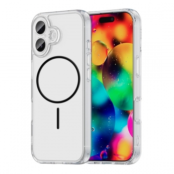 Coque renforcée transparente iPhone 17 avec magsafe - Noir