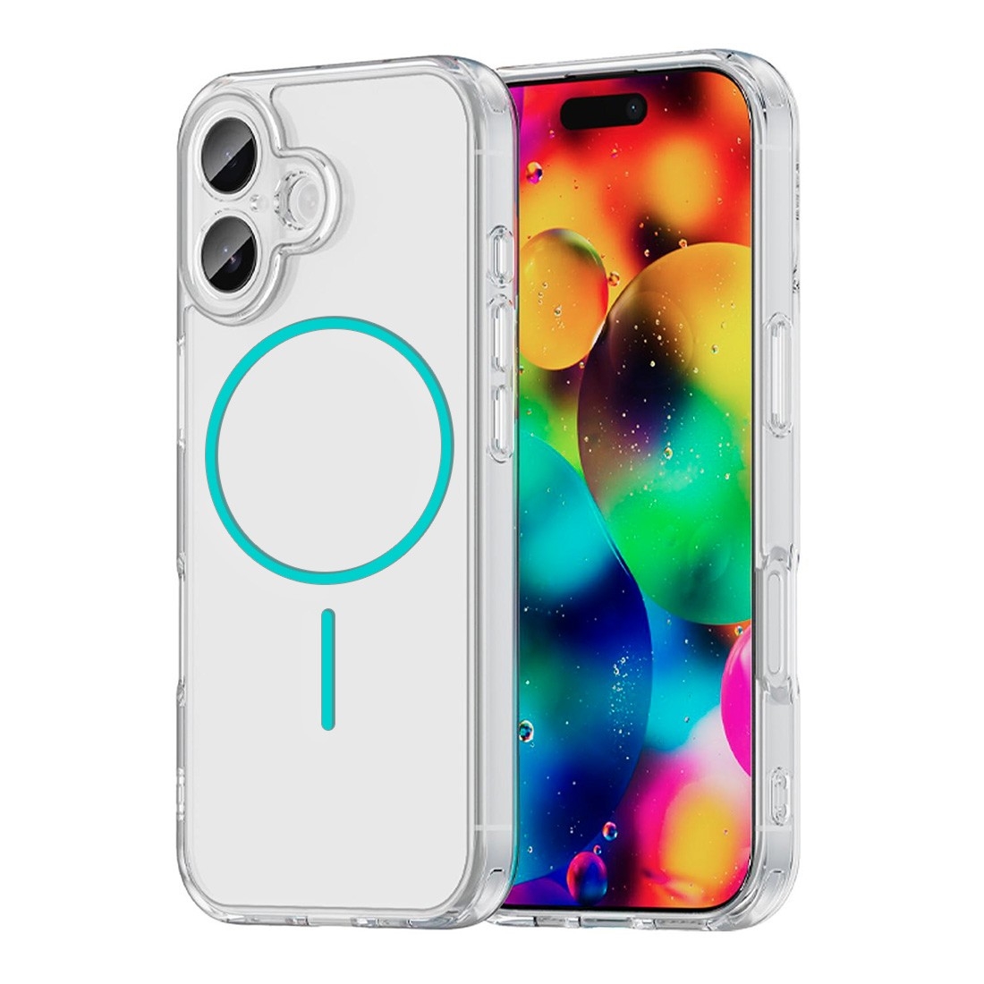 Coque renforcée transparente iPhone 17 avec magsafe - Bleu clair