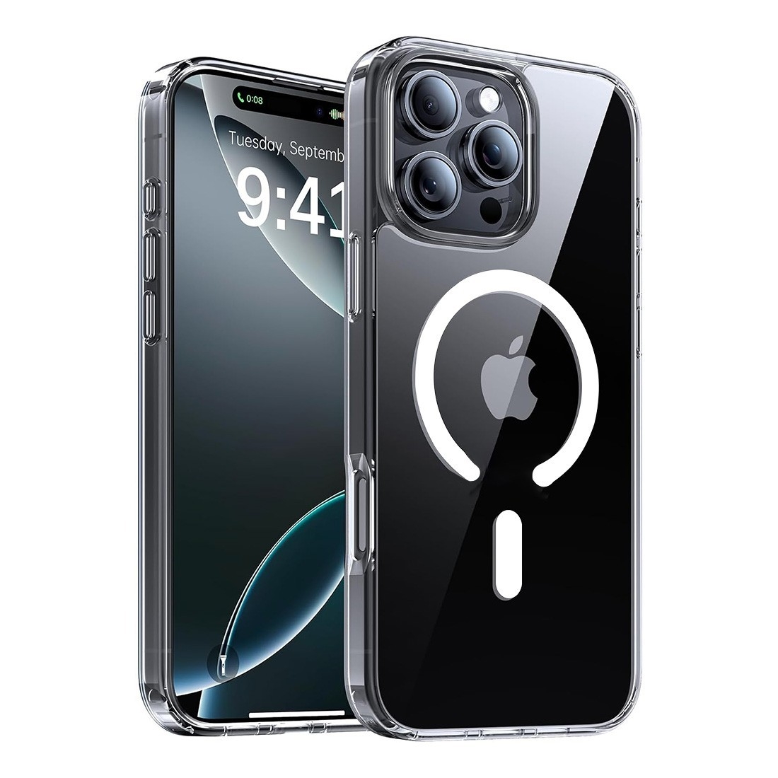 Coque Renforcée transparente iPhone 16 Pro Max avec magsafe Blanc