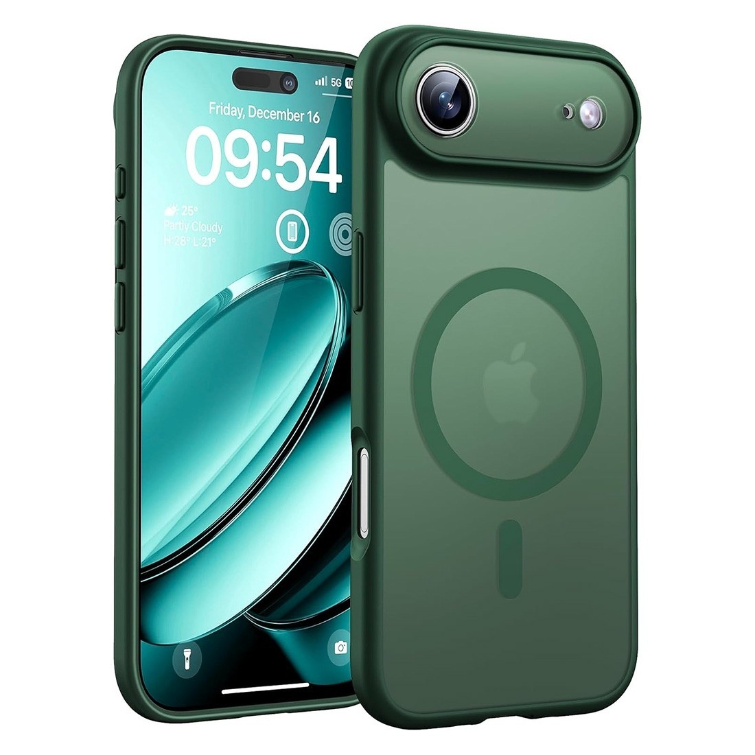 Coque renforcée semi transparente iPhone Air avec magsafe Vert