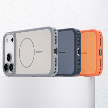 Coque renforcée de couleur iPhone 17 Pro Max avec magsafe couleur Gri