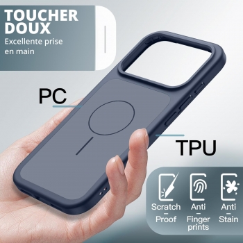 Coque renforcée de couleur iPhone Air avec magsafe couleur Noir