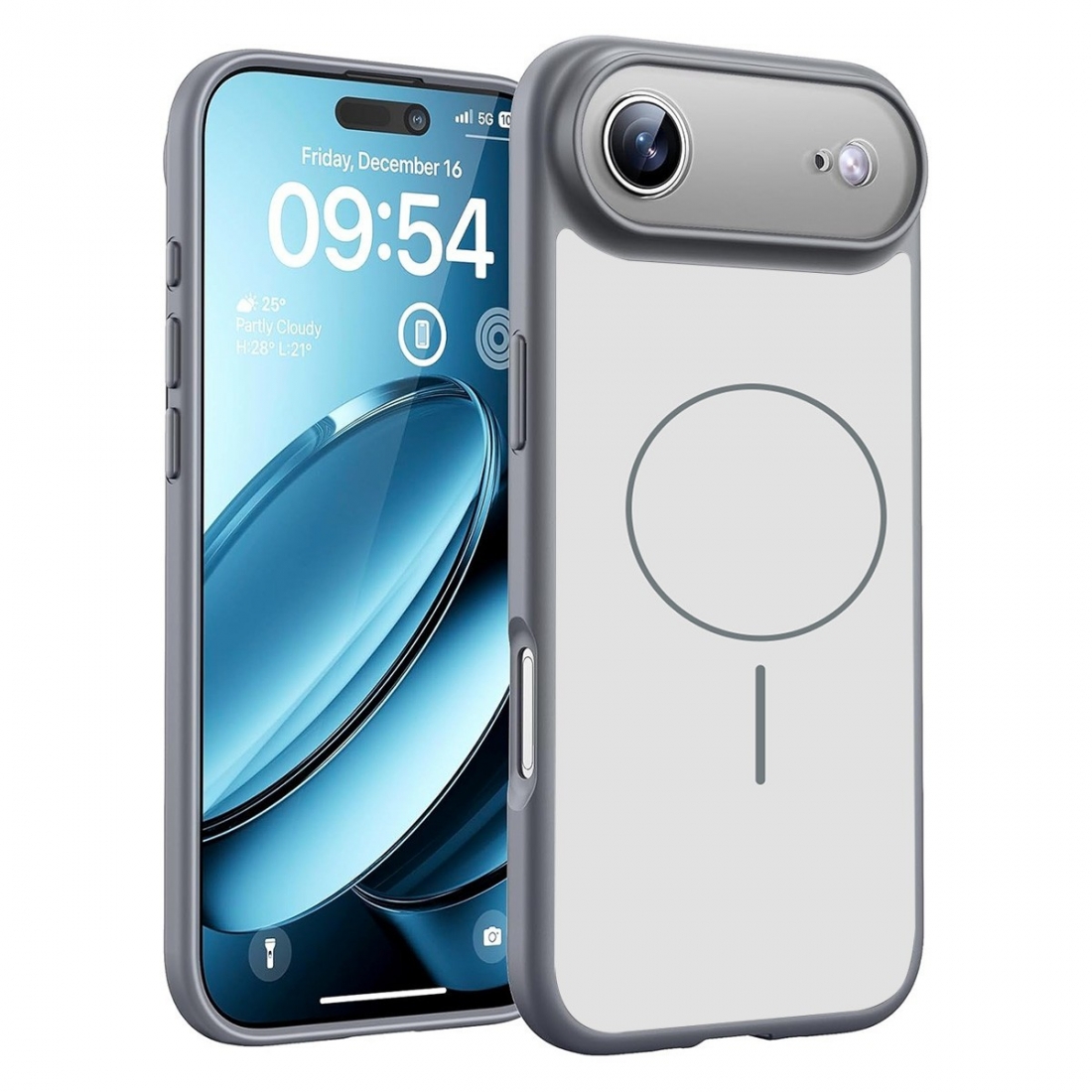 Coque renforcée de couleur iPhone Air avec magsafe couleur Gris