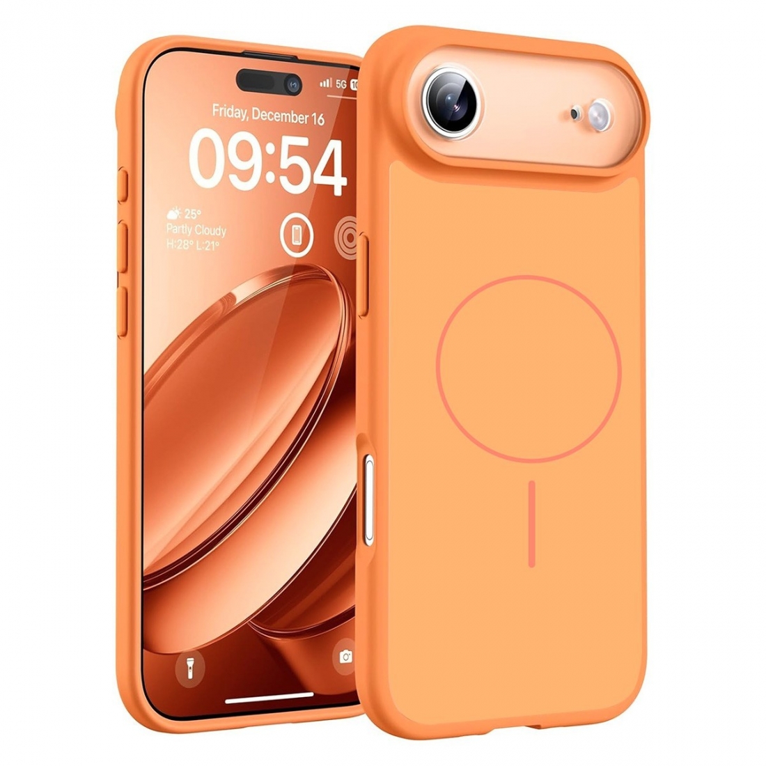 Coque renforcée de couleur iPhone Air avec magsafe couleur Orange