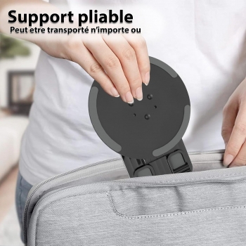 Support Téléphone  Bureau Pliable et Rotatif 360°