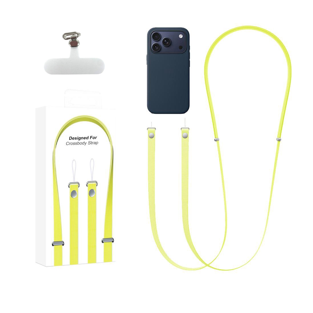 Bandouliere tissé  208 cm pour Smartphone - vert clair