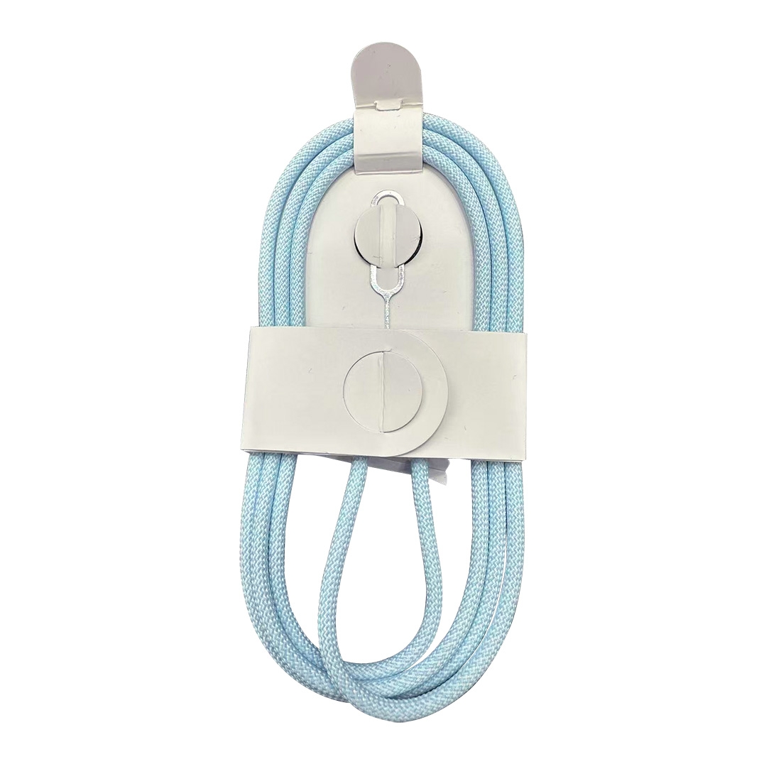 Cable Data Tressé Gamme Nylon POP Type-C vers Type-C - Bleu clair