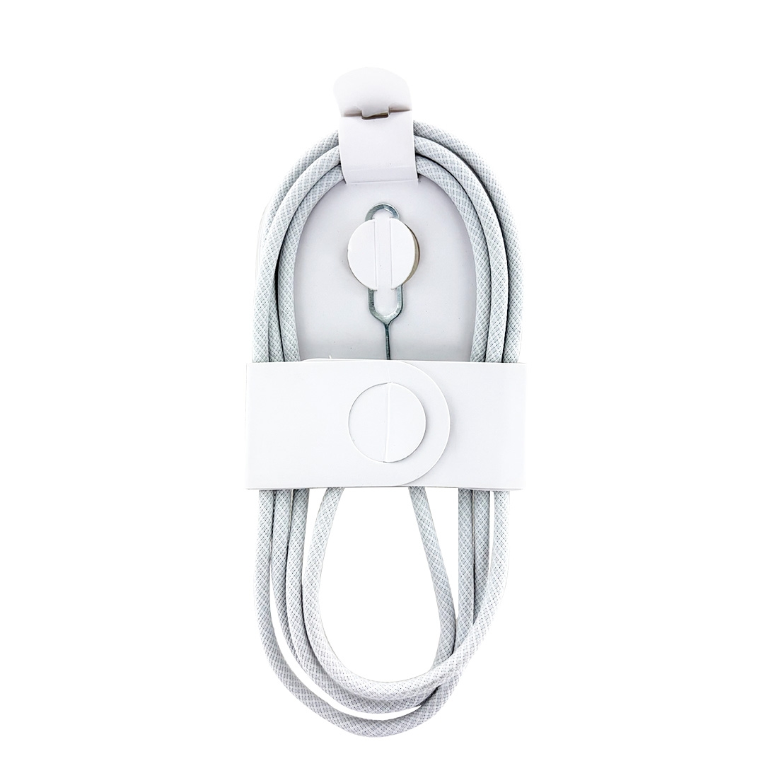 Cable Data Tressé Gamme Nylon POP Type-C vers Type-C - Blanc