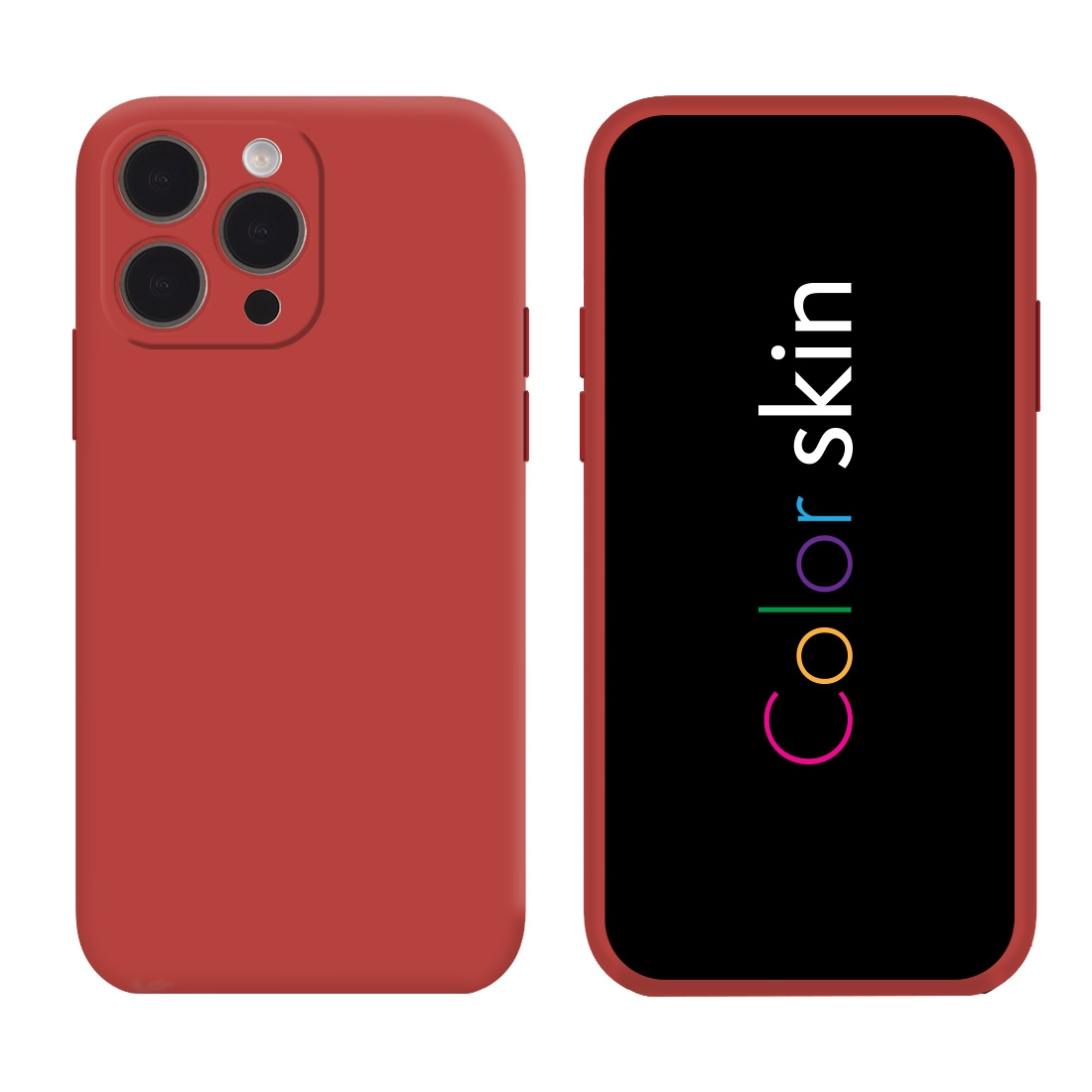 Coque premium Color Skin pour iphone 16 Pro - Bordeau