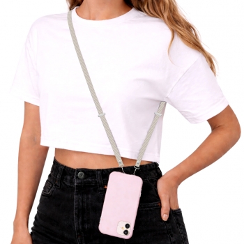 Bandouliere tissé  208 cm pour Smartphone - beige
