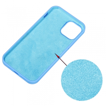 Coque premium Color Skin pour  iphone 14  pro couleur bleu glacier