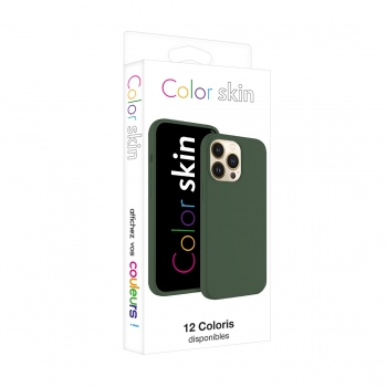 Coque premium Color Skin pour iphone 15 - vert kaki