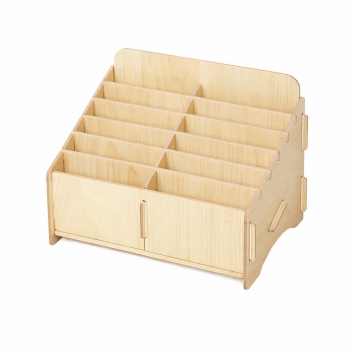 Display en bois pour coques et housses 12 cavités