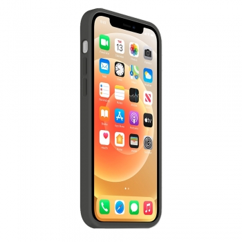 Coque Silicone Moxie BeFluo Fine et Légère pour iPhone 15 Pro, Intérieur Microfibre - Gris anthracite